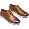 SHOESMALL Mens Dress Shoes Wingtip Oxfords Casual Brogue Classic Formal Derby Business Dress Shoes for Men - Image 2