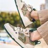 Men Color Block Skate Shoes, Lace-up Front Sporty Sneakers