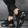 Sporty Outdoor Sneakers For Men, Letter Graphic Lace-up Front Chunky Sneakers - Image 2
