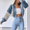 Qutie Colorblock Drop Shoulder Duster Cardigan