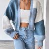 Qutie Colorblock Drop Shoulder Duster Cardigan - Image 2