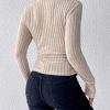 Frenchy Turtleneck Ribbed Knit Tee - Image 3