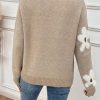 LUNE Floral Pattern Drop Shoulder Sweater - Image 3