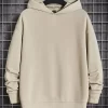 Men Slogan & Cartoon Face Print Drop Shoulder Hoodie - Image 2