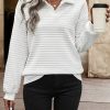 Frenchy Solid Collar Drop Shoulder Tee
