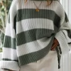 Color Block Drop Shoulder Sweater