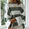 Color Block Drop Shoulder Sweater - Image 2