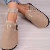 Women's Winter Flat Bottomed Slippers With Soft Fur - Image 3