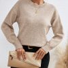 Essnce Solid Drop Shoulder Sweater