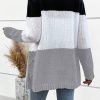 LUNE Color Block Cable Knit Cardigan - Image 3