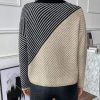 Essnce Striped Pattern Drop Shoulder Sweater - Image 3