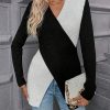 Privé Two Tone Crossover Sweater - Image 2