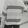 LUNE Striped Pattern Drop Shoulder Sweater - Image 3