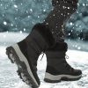 Men's Winter Snow Boots With Plush Lining, Waterproof & Thick, High Top, Plus Size - Image 2
