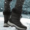 Men's Winter Snow Boots With Plush Lining, Waterproof & Thick, High Top, Plus Size - Image 3