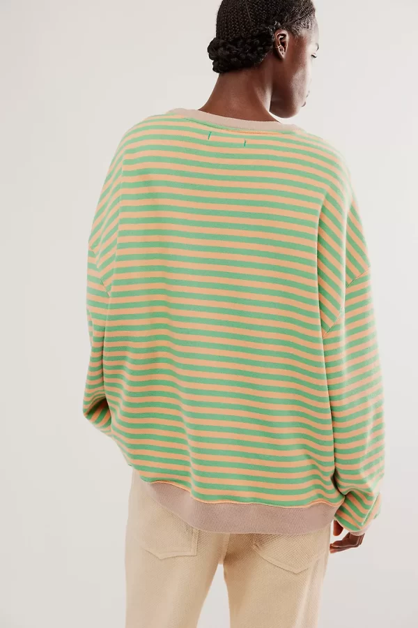 Classic Striped Oversized Crewneck - Image 3