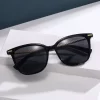 1pair Geometric Frame Sunglasses For Outdoor Elegant Sunglasses Beach Sun Glasses - Image 3
