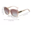 Cute 1pc New Fashion Large Frame Uv Protection Trendy Round Face Glasses Shades Beach Accessories - Image 2