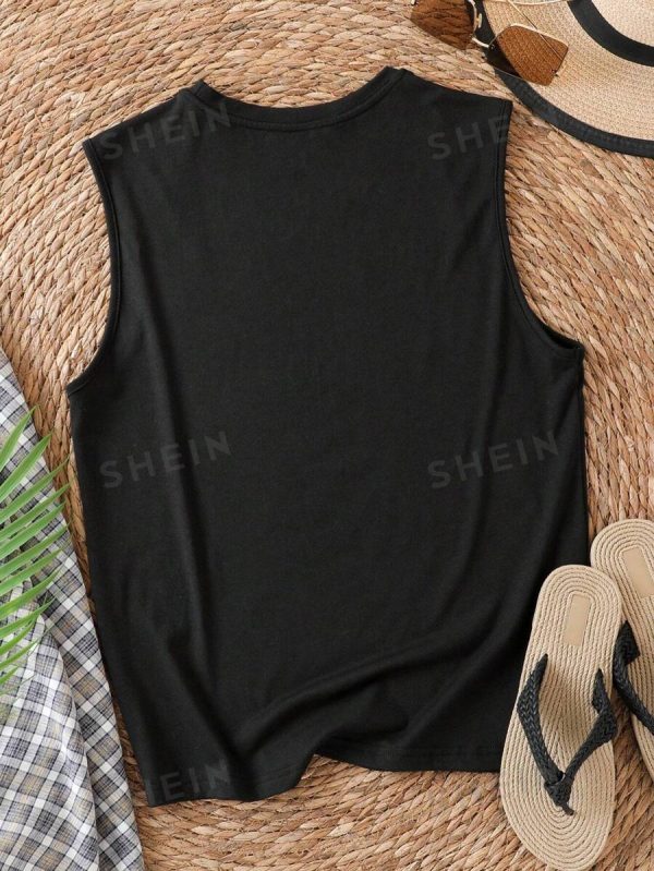 Letter Graphic Tank Top - Image 3