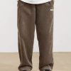 Manfinity Hypemode Loose Fit Men's Corduroy Pants With Letter Patch Detail Baggy Long Slacks Plain Going Out - Image 2