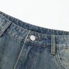 Men Casual Vintage Loose Fit Distressed Straight Leg Jeans - Image 2