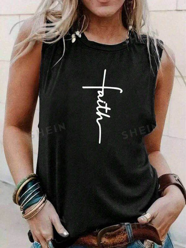 Letter Graphic Tank Top