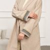 Women's Solid Color Splicing Front Button Long Sleeve Simple Casual Regular Jacket